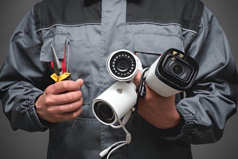 security camera installation